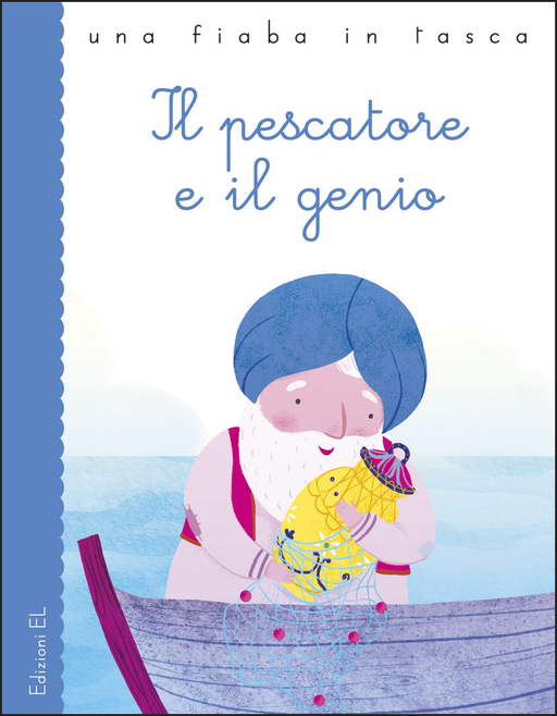 Copertina Il pescatore e il genio. Da Le mille e una notte